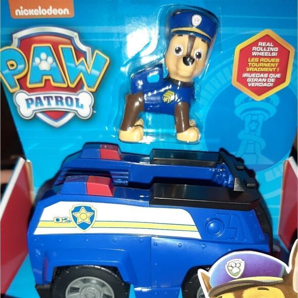 New Spinmaster Paw Patrol Chase Patrol Cruiser Vehicle & Collectible Figure - Picture 7 of 8